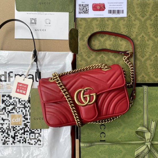 Gucci GG Marmont Matelasse 22cm Mini Bag 443497