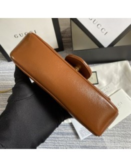 Gucci GG Marmont matelasse super mini bag 476433 Coffee