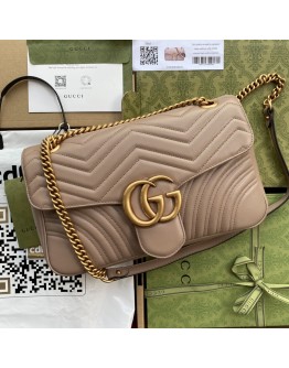 Gucci GG Marmont 30cm Medium Shoulder Bag Pink