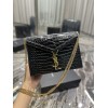 YSL CASSANDRA CROC Black&White&Beige 22cm