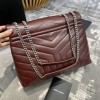 YSL LOULOU MEDIUM 31cm Burgundy