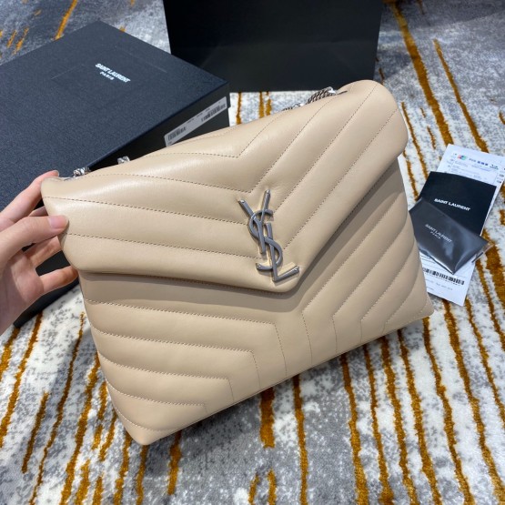 YSL LOULOU BAG MEDIUM SIZE 31cm Beige