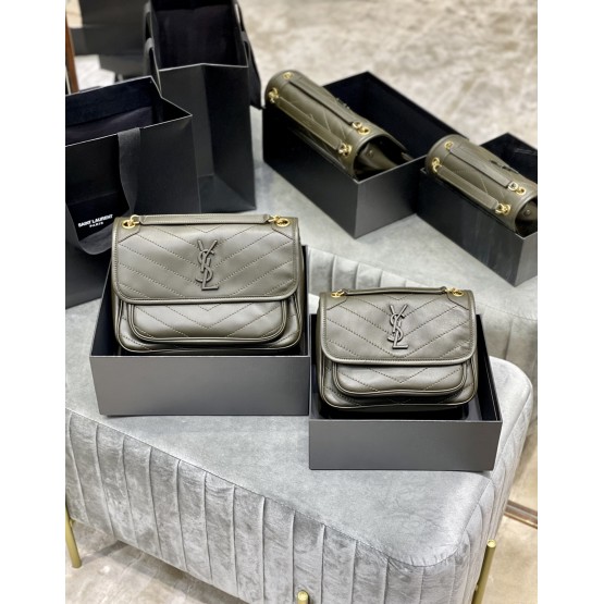 YSL NIKI Chain Bag 22cm&28cm Dark Green