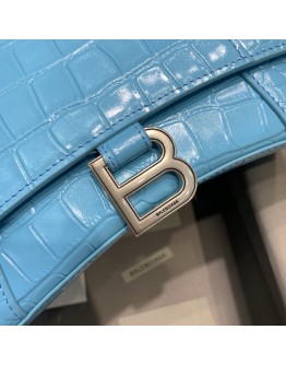 Balenciaga Hourglass S&XS Size Bag in Blue