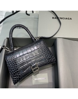 Balenciaga Hourglass S Size Bag in Black