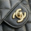  C-C CF Bag  Medium Caviar Leather in Gold Hardware