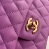 C-C CF 25cm Lambskin Purple Bag