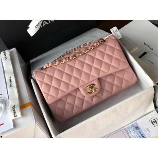 C-C CF 25cm Lambskin Pink Bag