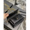 YSL Sunset Croc WOC 19cm Black