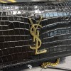 YSL Sunset Croc WOC 19cm Black