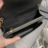 YSL Sunset Croc WOC 19cm Black