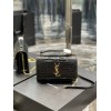 YSL Sunset Croc WOC 19cm Black