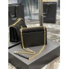 YSL Sunset Small 22cm Black Velvet Bag