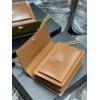 YSL Sunset Small 22cm Brown Velvet Bag