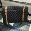 YSL Envelop Large Bag in Black