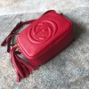 Gucci Leather Soho Camera Bag Red