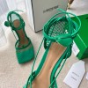 Bottega Veneta Women Stretch Sandals Green