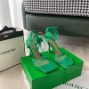 Bottega Veneta Women Stretch Sandals Green