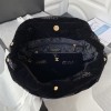 22K Tweed Shopping Tote Bag Black