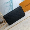 Pochette Felicie Empreinte Leather Bag