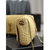 YSL Kate raffia chain bag