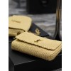 YSL Kate raffia chain bag