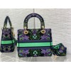 Lady Dior D-lite Purple Bag