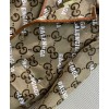 Gucci X Balenciaga Women's Logo Print Coat Coffee