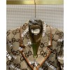 Gucci X Balenciaga Women's Logo Print Jacket Coffee