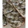 Gucci X Balenciaga Women's Logo Print Jacket Coffee