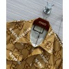 Gucci X Balenciaga Women's Logo Print Dress Coffee