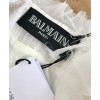 Balmain Women's Mesh Stitching Jacket White