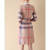 Burberry Women's Checked Short Lace-up Trench Coat
