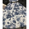 Dior Women's Printed Dress Dark Blue