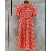 Dior Women's Printed Dress Red