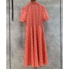 Dior Women's Printed Dress Red