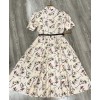 Dior Women's Printed Dress Cream