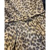 Dior Women's Leopard Print Dress Coffee