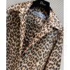 Dior Women's  Leopard Print Coat Coffee