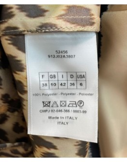 Dior Women's  Leopard Print Coat Coffee