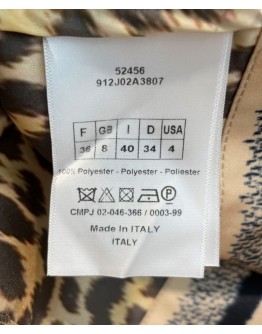 Dior Women's Leopard Print Jacket Coffee