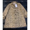 Dior Women's  Leopard Print Coat Coffee