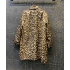 Dior Women's  Leopard Print Coat Coffee