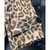 Dior Women's  Leopard Print Coat Coffee