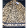 Dior Women's  Leopard Print Coat Coffee