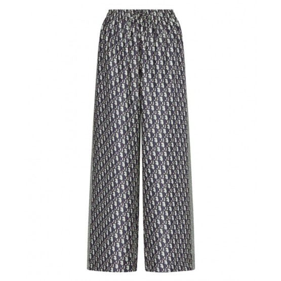 Dior Women's Logo Print Straight-leg Pants Black