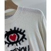 Dior Women's  Cashmere Sweater White