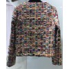 C-C Women's Colorful Embroidered Jacket Polychrome