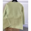 C-C Women's Tweed Jacket Green