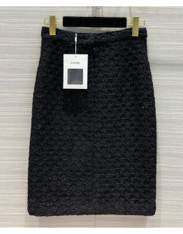 C-C Women's Tweed Skirt Black